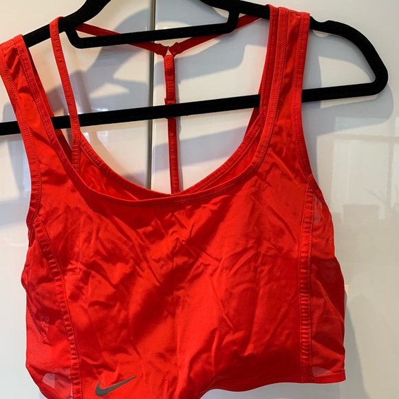Red Nike Tight Fit Tank Top - Small - Picture 1 of 4